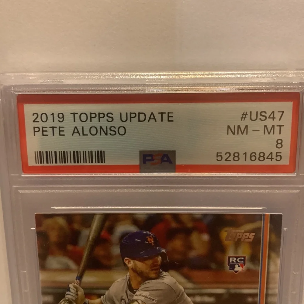 2019 Topps Update Pete Alonso Mets #US47 PSA 8 (MISC7)